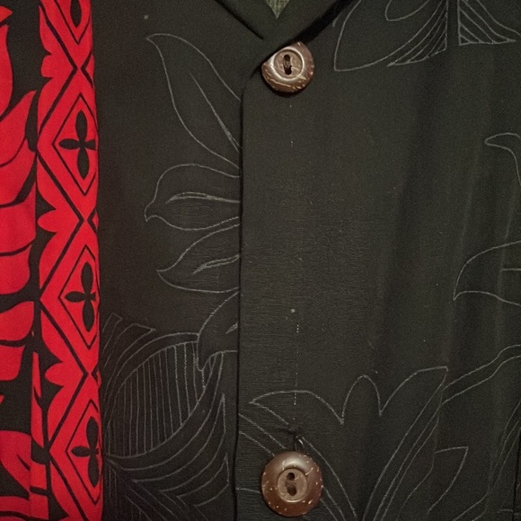 Hilo Hattie The Original Hawaiian Aloha Palm Leaf Cotton Shirt - Picture 4 of 7